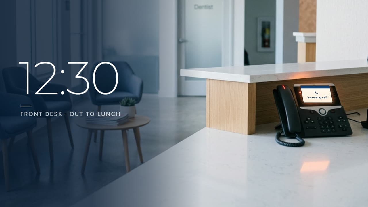 Still from the video: AVA AI Receptionist for dental offices