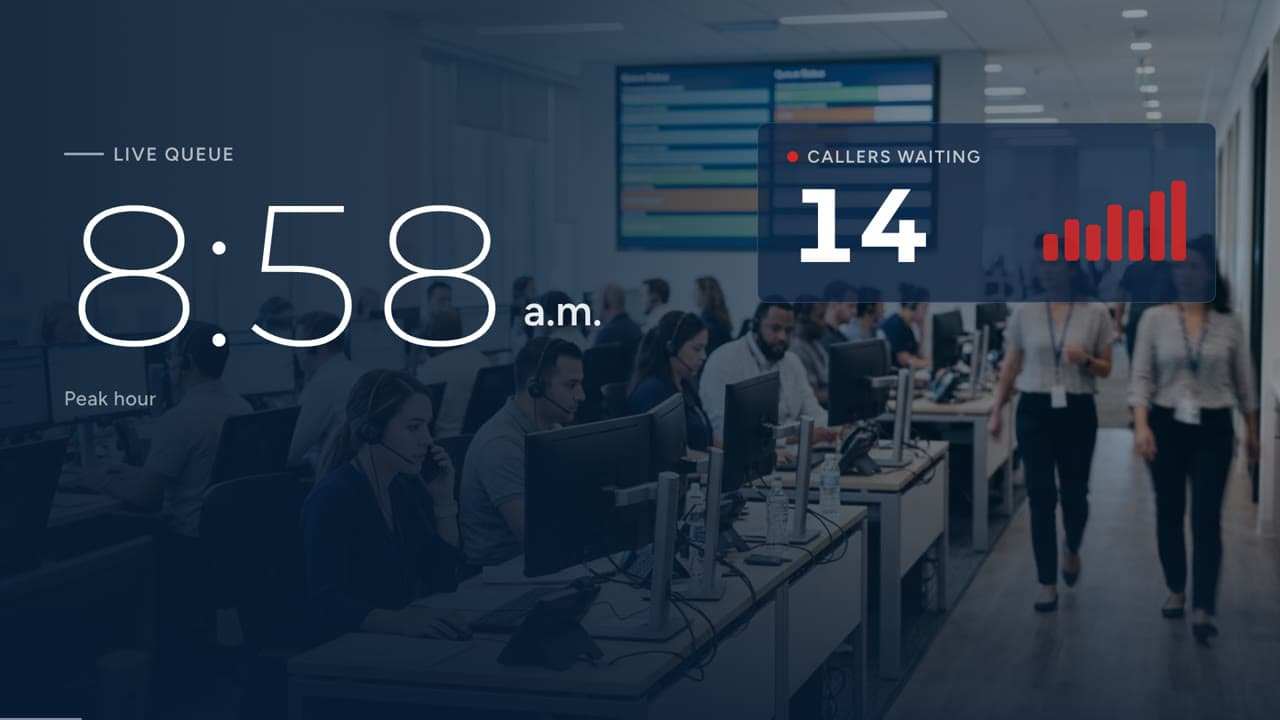 Still from the video: AVA Peak Overflow: AI agents for your call center